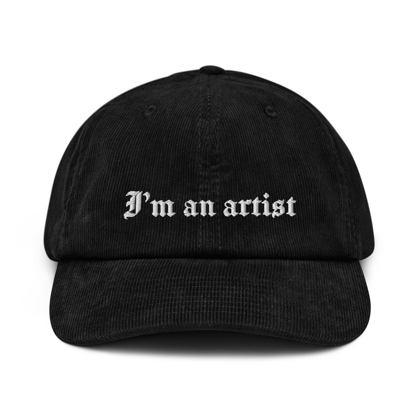 Corduroy Hat - I'm an artist
